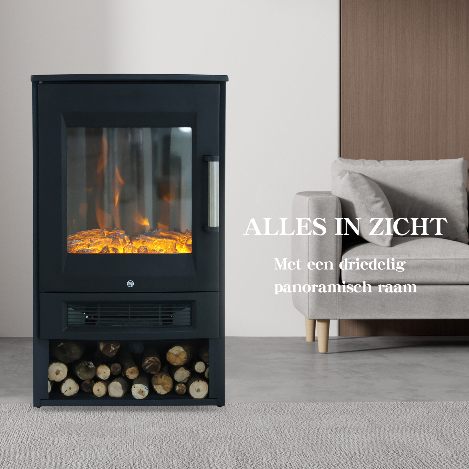 Vrijstaande sfeerhaard